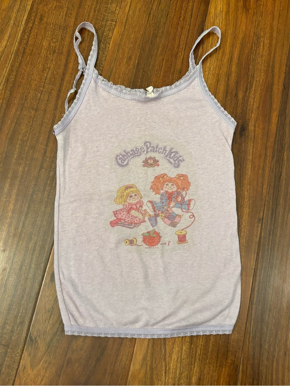 Cabbage Patch Kids vintage 1984 purple cami tank top